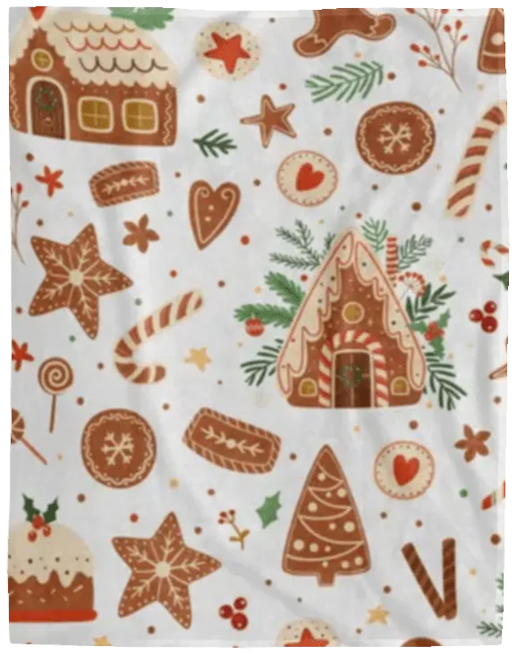 Gingerbread Christmas Blanket