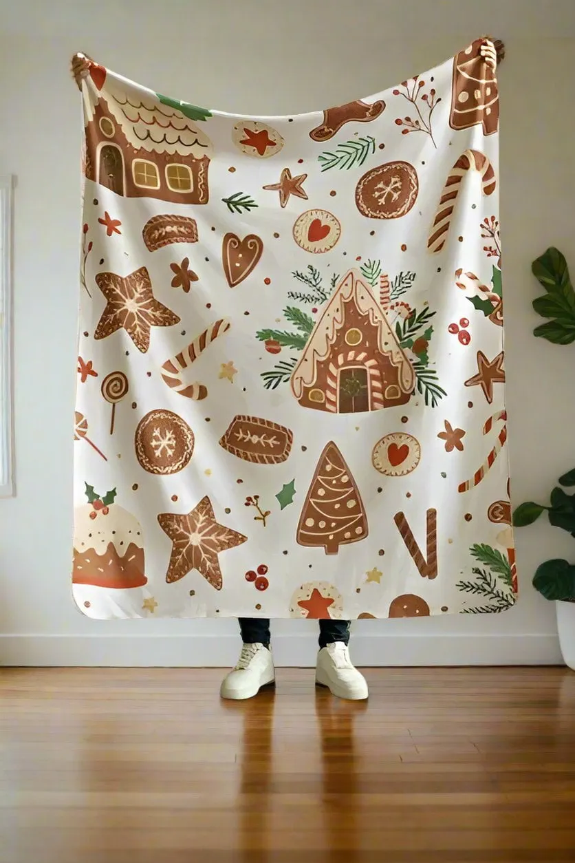 Gingerbread Christmas Blanket