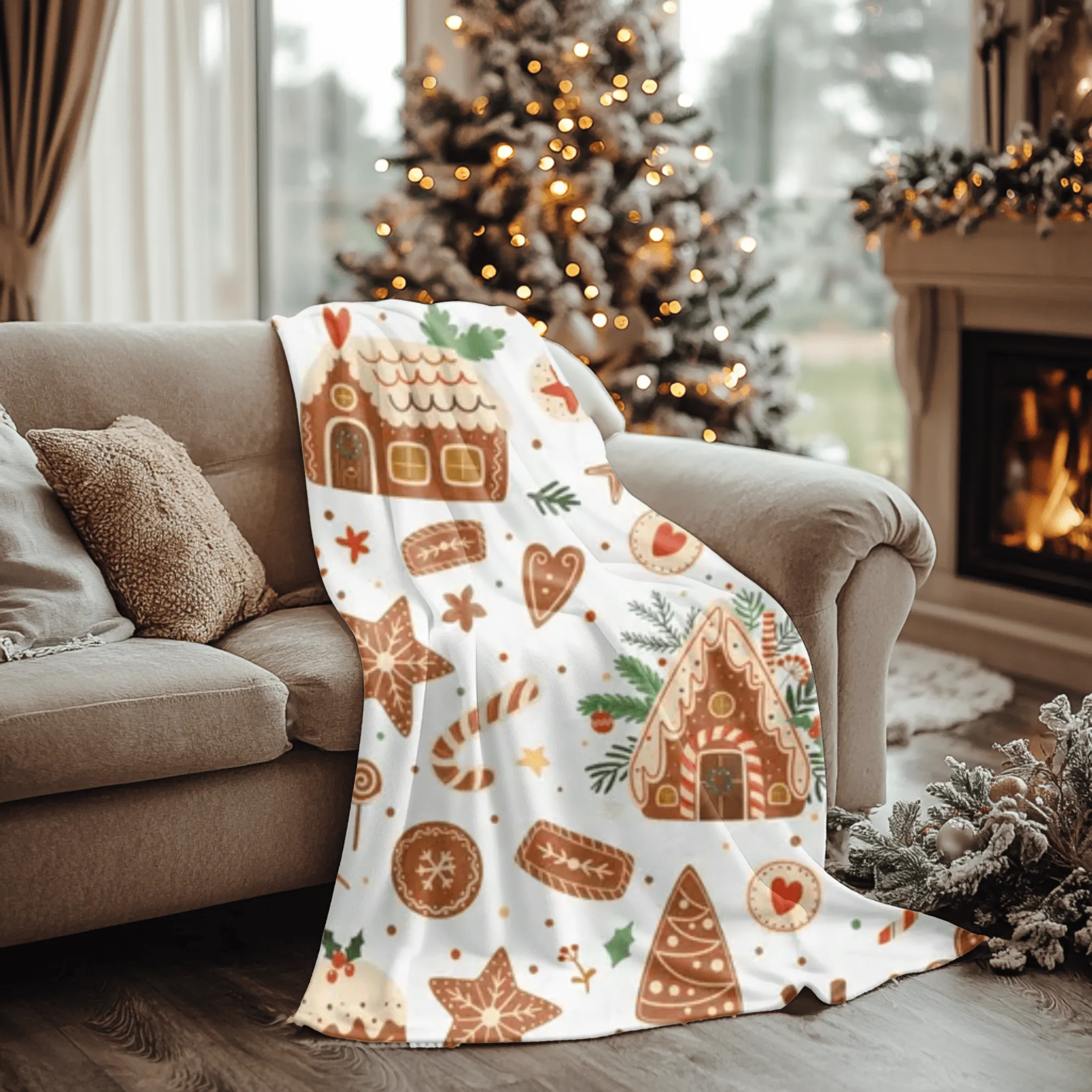 Gingerbread Christmas Blanket