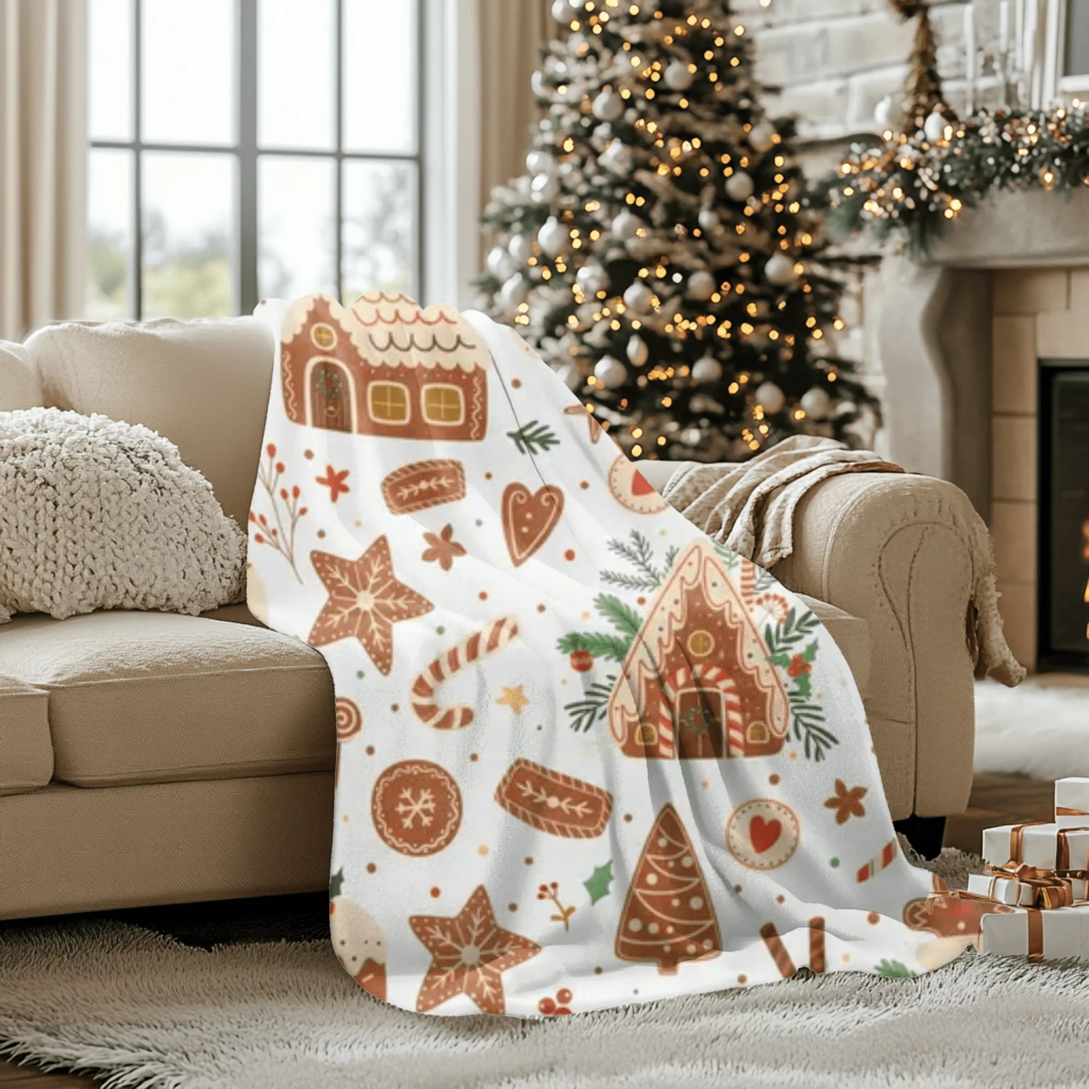 Gingerbread Christmas Blanket