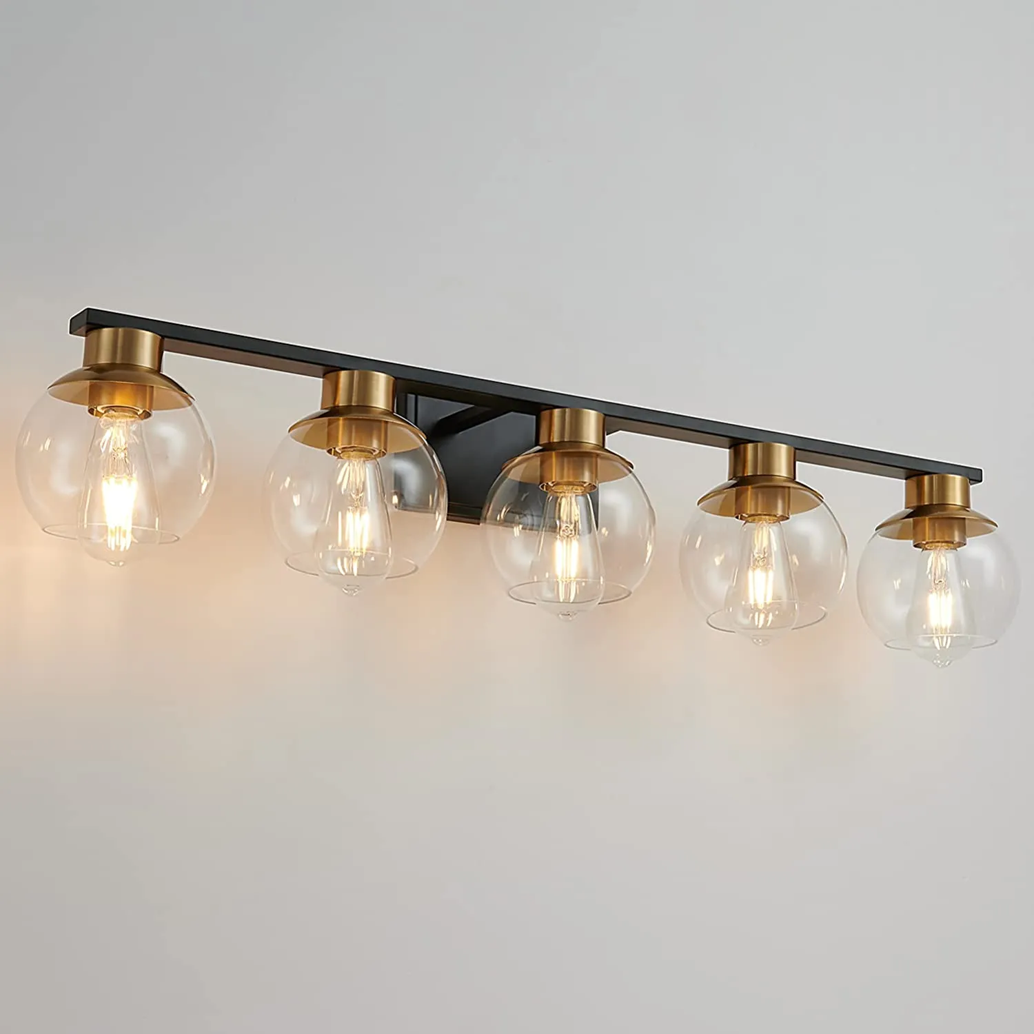 Gold Bathroom Vanity Light Fixture Mid Century