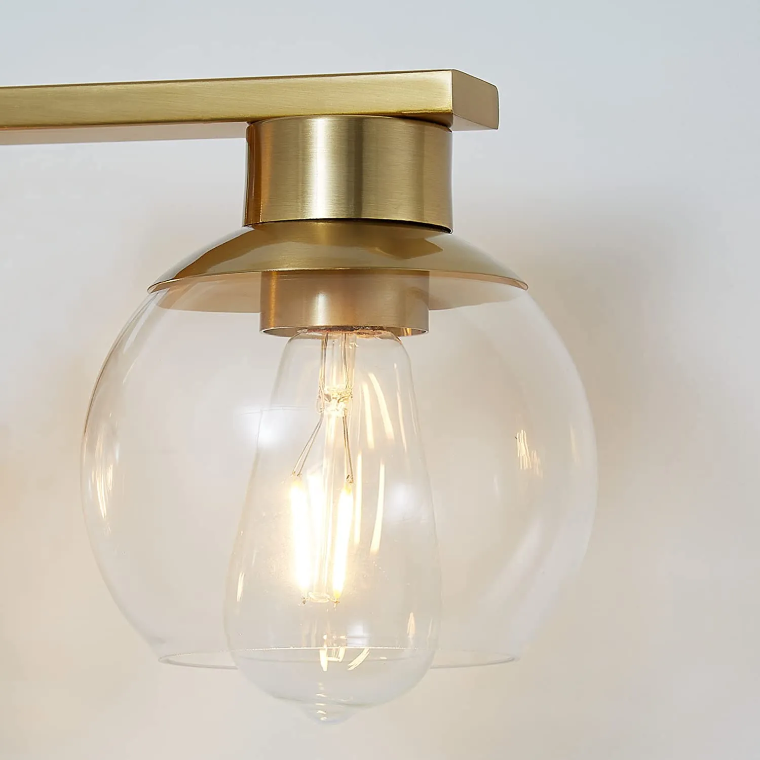 Gold Bathroom Vanity Light Fixture Mid Century