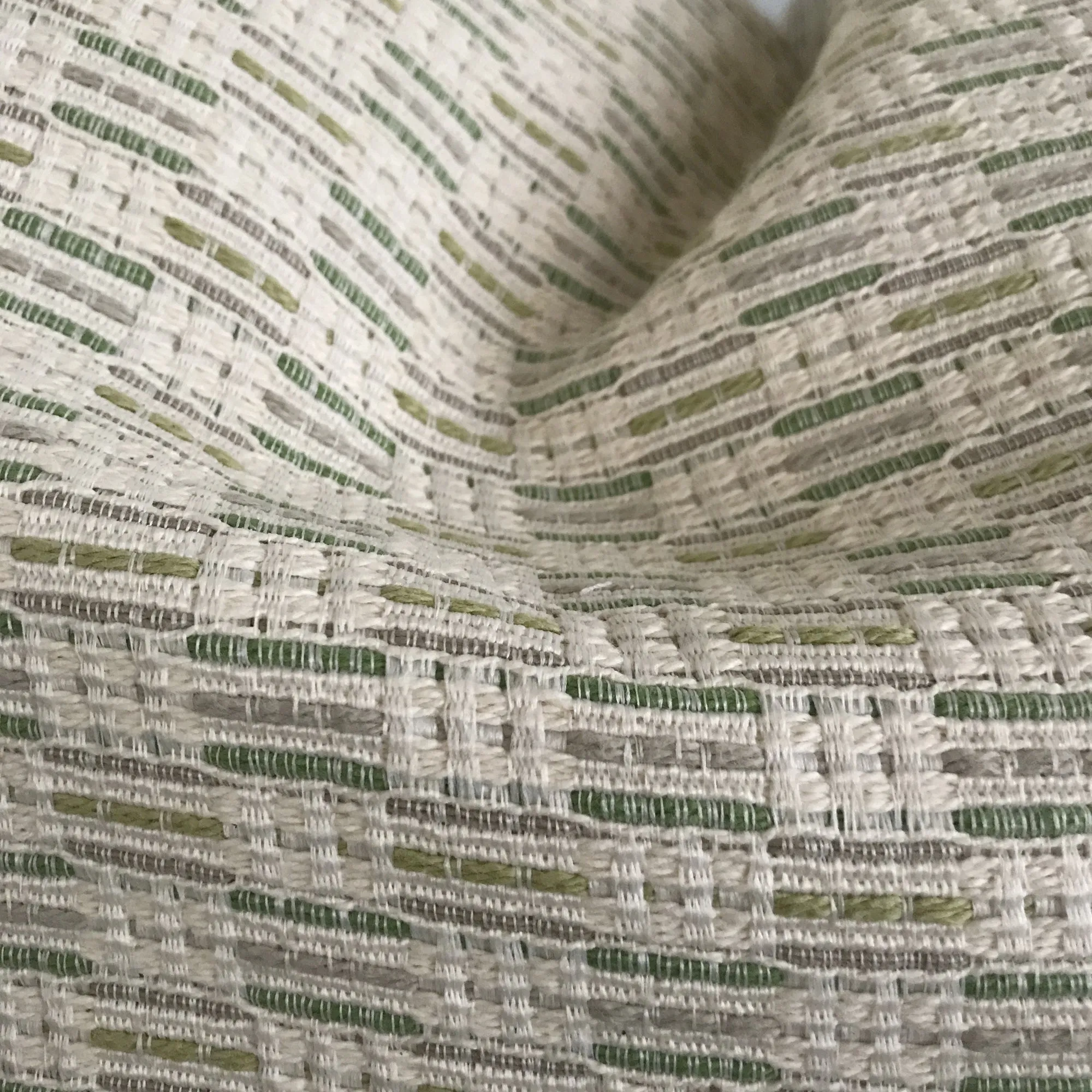 Green Silver Textured Woven Standard Sham 20x27