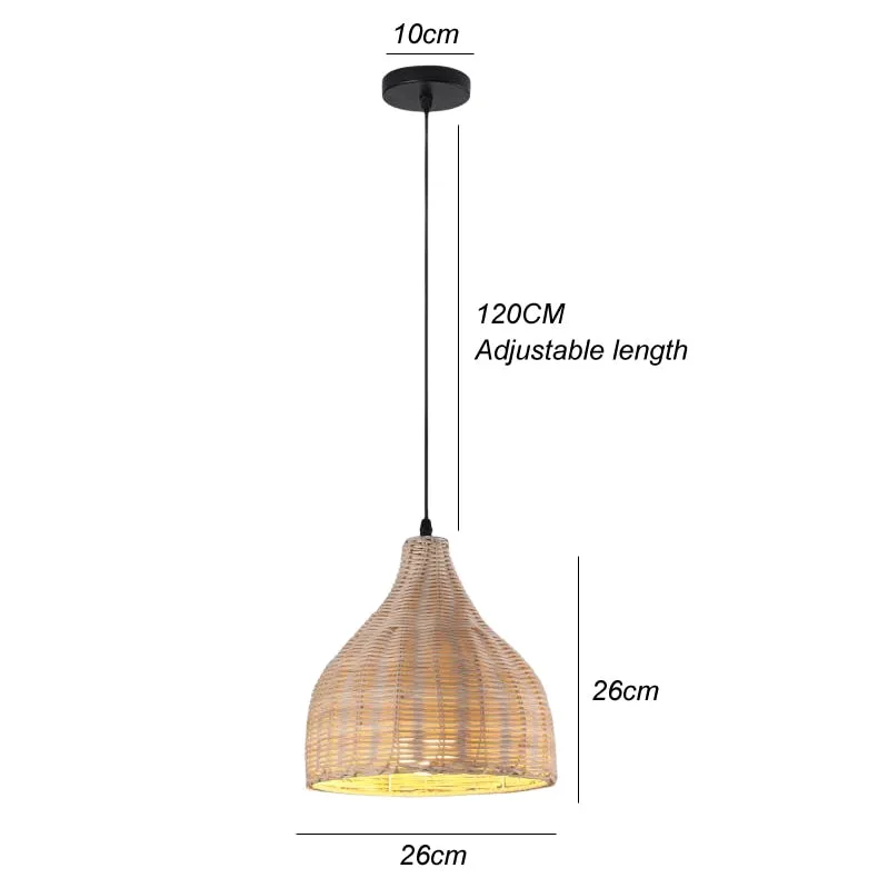 Hand Woven Bamboo Pendant Ceiling Lights/Chandelier Hanging Lamp