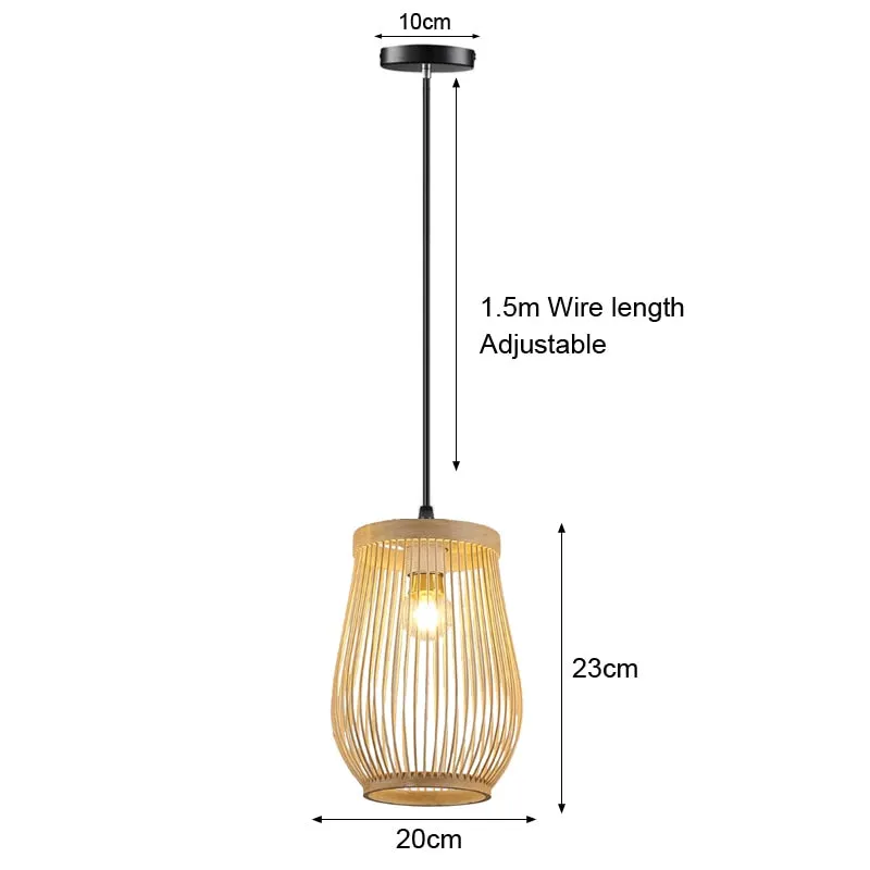 Hand Woven Bamboo Pendant Ceiling Lights/Chandelier Hanging Lamp