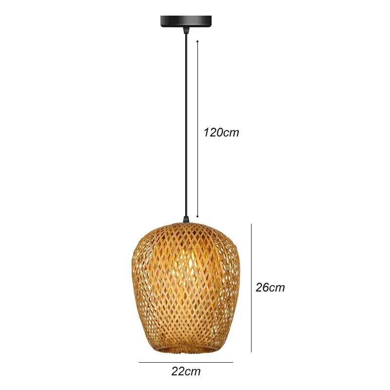 Hand Woven Bamboo Pendant Ceiling Lights/Chandelier Hanging Lamp