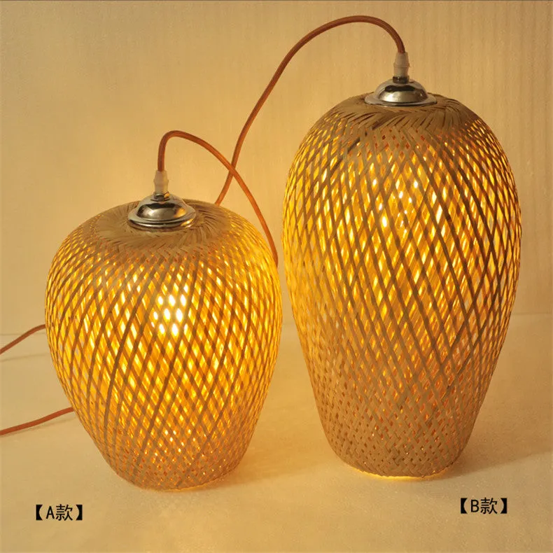 Hand Woven Bamboo Pendant Ceiling Lights/Chandelier Hanging Lamp