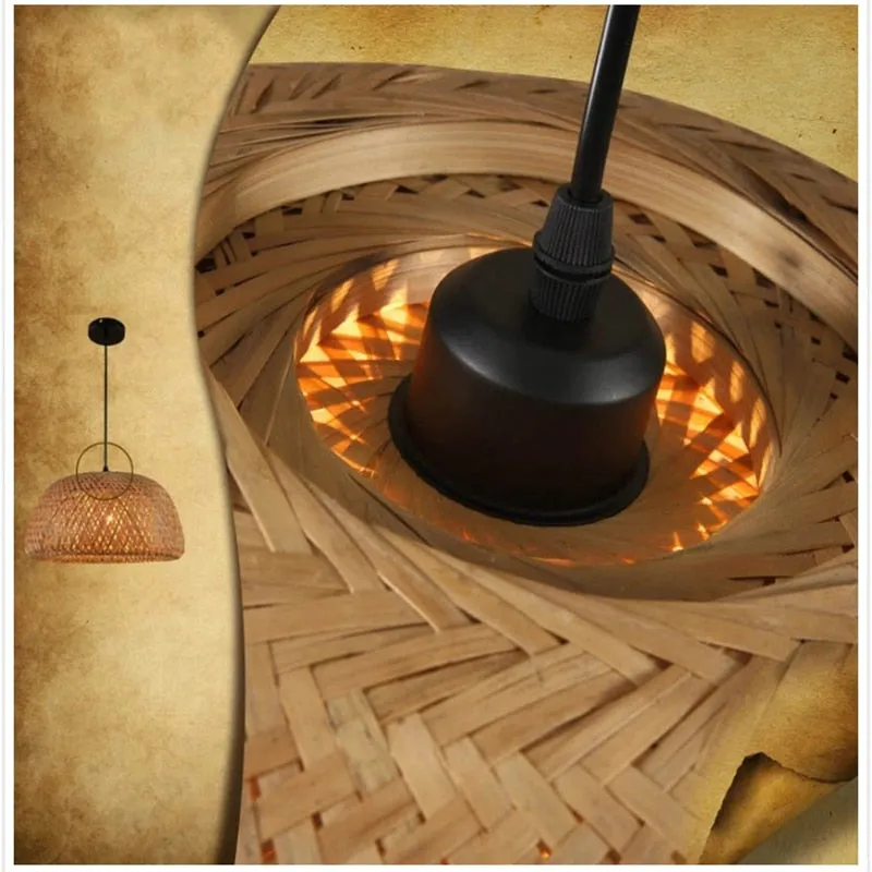 Hand Woven Bamboo Pendant Ceiling Lights/Chandelier Hanging Lamp