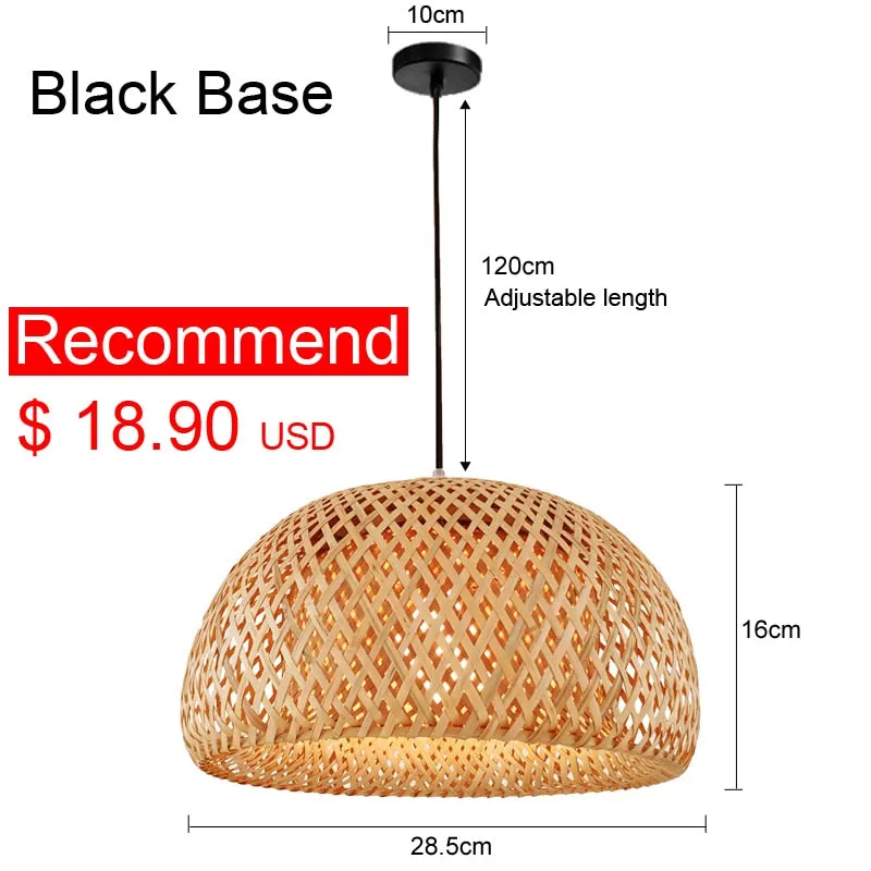 Hand Woven Bamboo Pendant Ceiling Lights/Chandelier Hanging Lamp