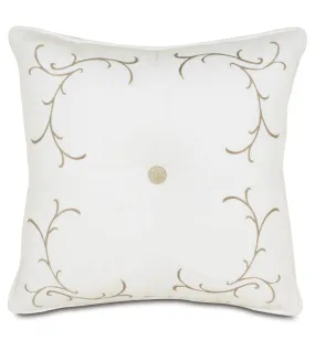 Hortencia Vine Throw Pillow Cover 18x18