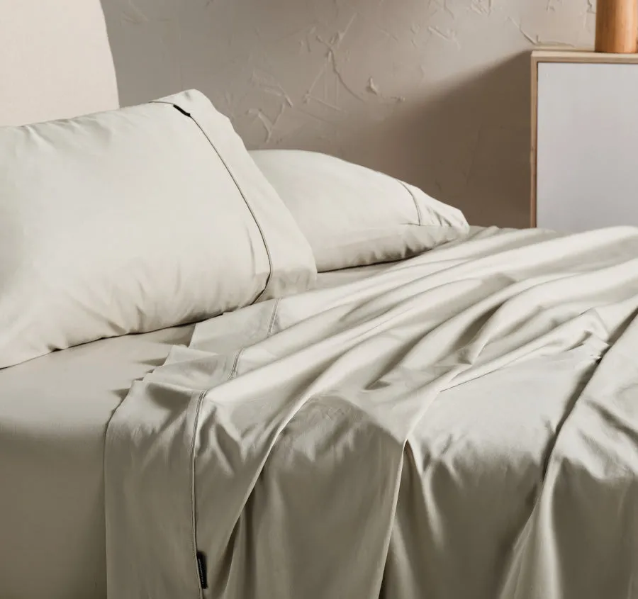 Hotel Augusta 500THC Cotton Sateen Standard Pillowcase Taupe