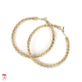 How to crochet hoop earrings, a wire crochet PDF tutorial