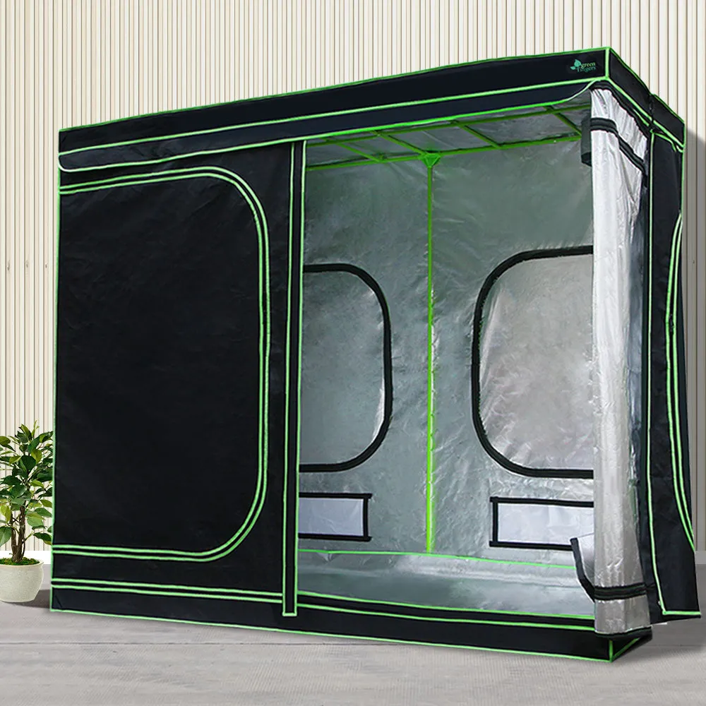 Hydroponics Grow Tent 2.4x1.2x2M, Heavy Duty Steel, Greenfingers