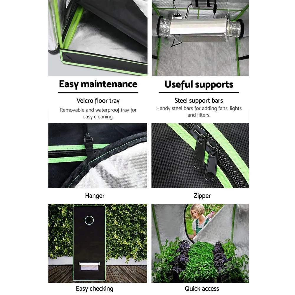 Hydroponics Grow Tent 2.4x1.2x2M, Heavy Duty Steel, Greenfingers