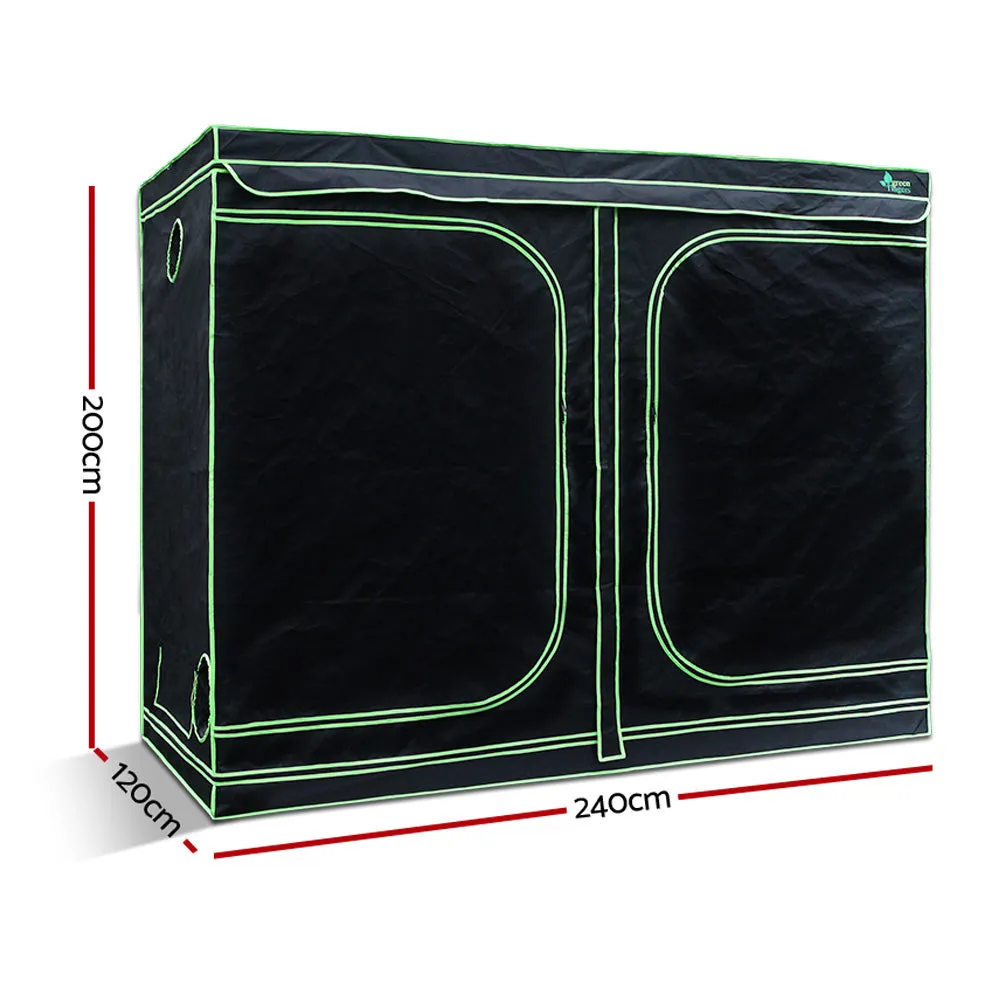 Hydroponics Grow Tent 2.4x1.2x2M, Heavy Duty Steel, Greenfingers