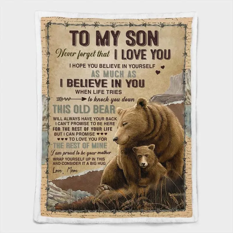 I Believe In You - A932 - Brown Bear Premium Blanket