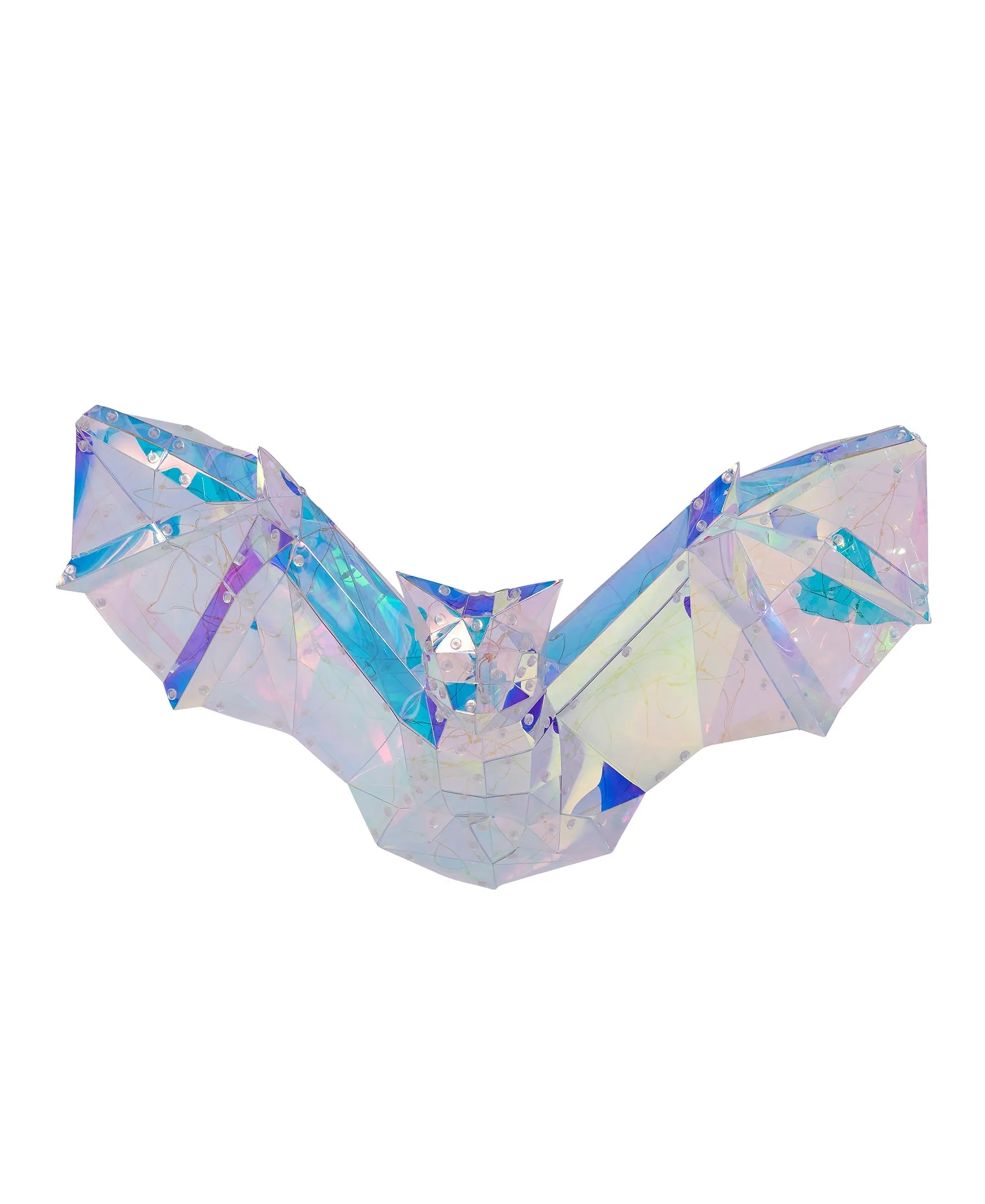 Iridescent Halloween Phantom Bat 20", LED lights