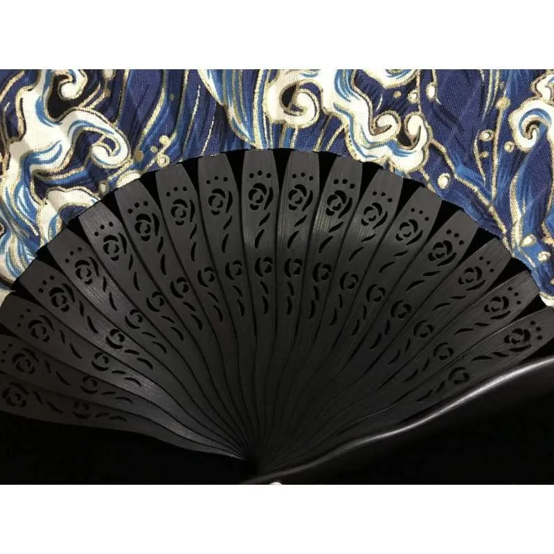 Japanese Folding Fan 【Japanese Ocean】