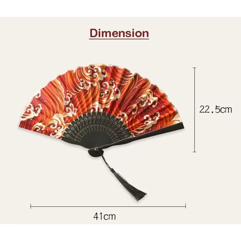 Japanese Folding Fan 【Japanese Ocean】