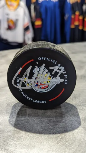 Kashawn Aitcheson Autographed Puck