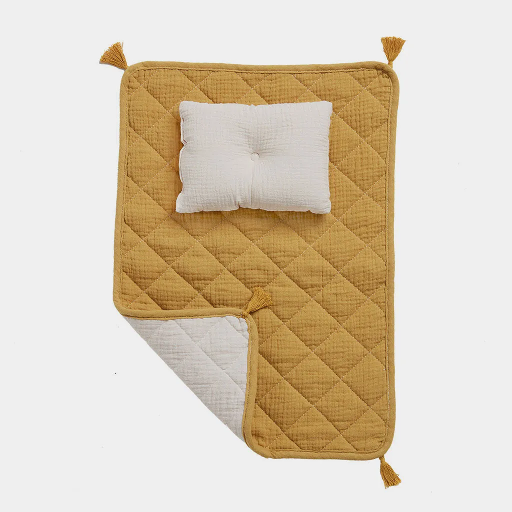 Kinderwagen Bedding-Set Mustard