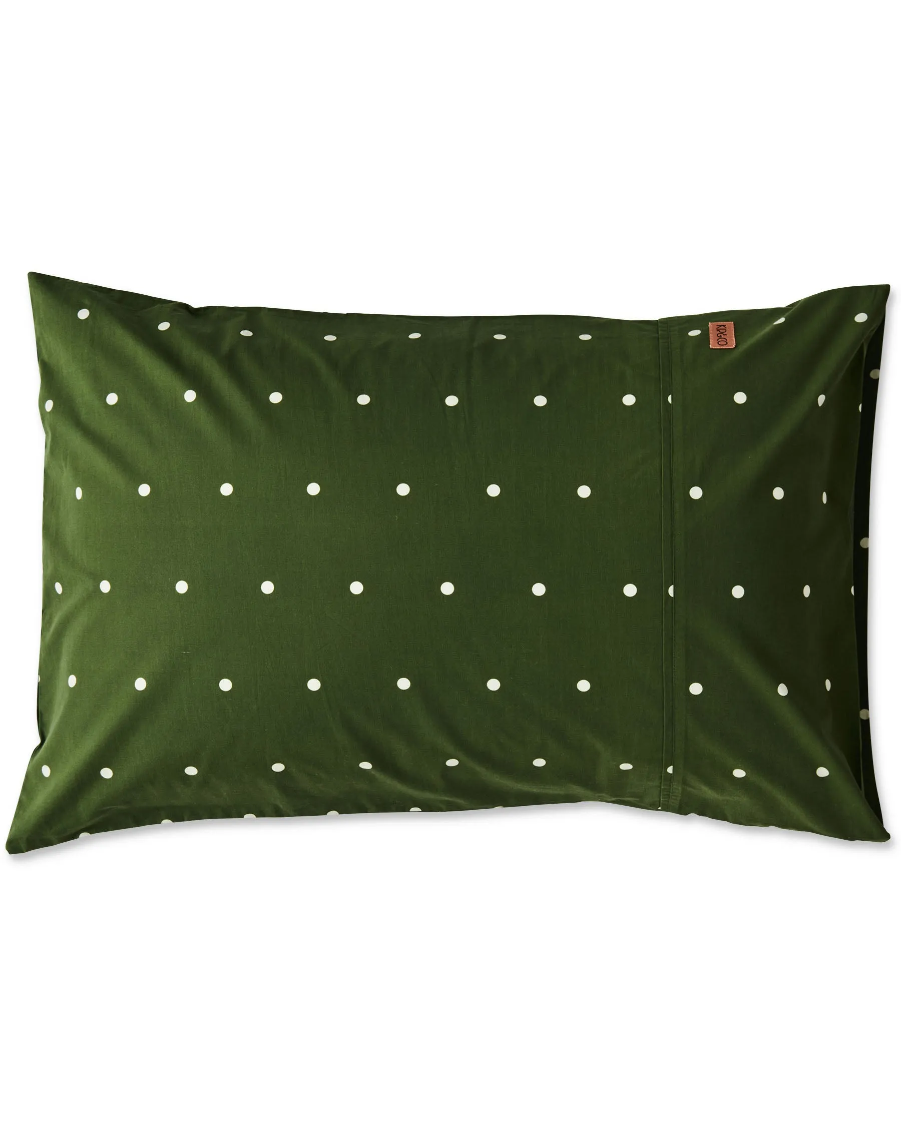 Kip & Co Polkadot Cactus Organic Cotton Pillowcases