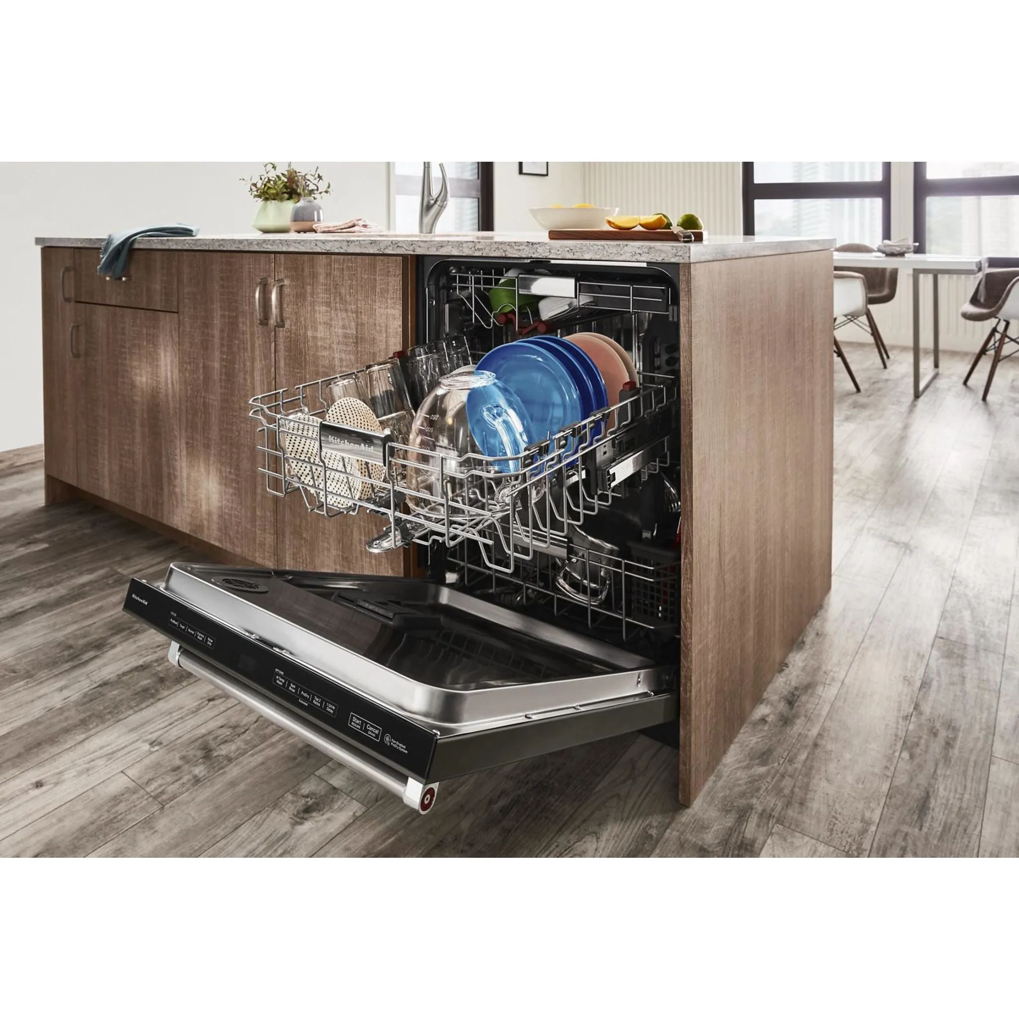 KitchenAid  44 dBA Dishwasher in PrintShield Finish with FreeFlex Third Rack (KDTM604KBS)