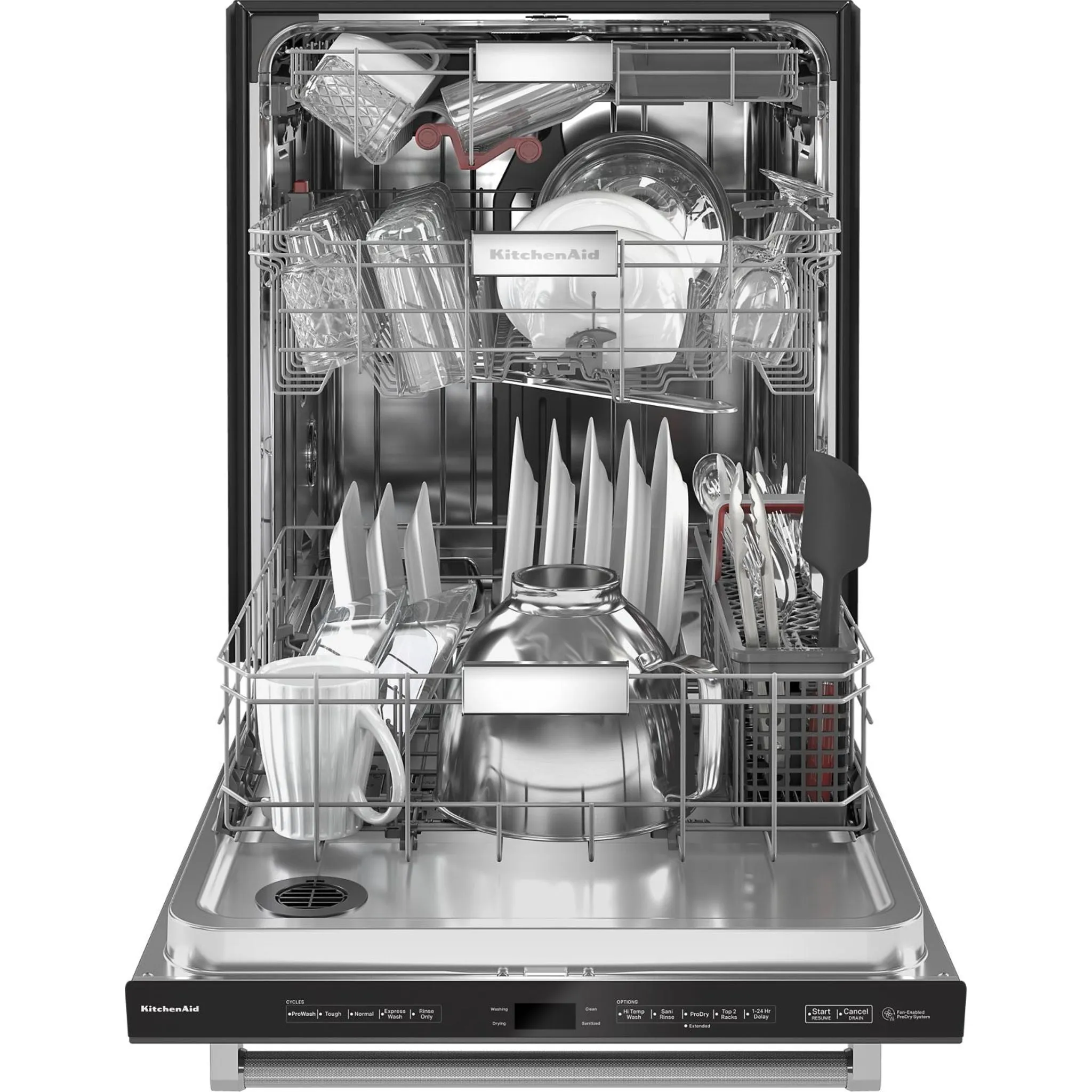 KitchenAid  44 dBA Dishwasher in PrintShield Finish with FreeFlex Third Rack (KDTM604KBS)