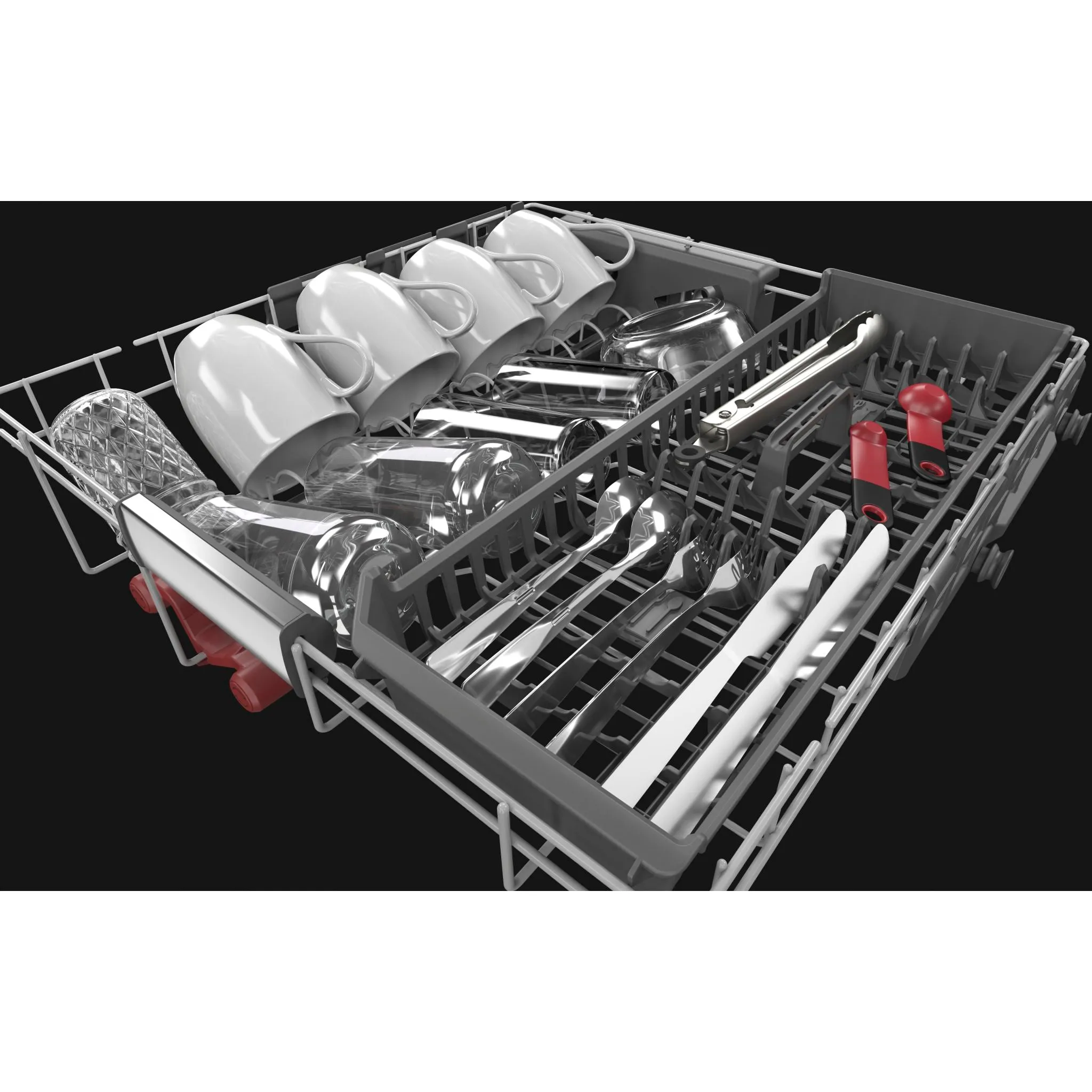 KitchenAid  44 dBA Dishwasher in PrintShield Finish with FreeFlex Third Rack (KDTM604KBS)