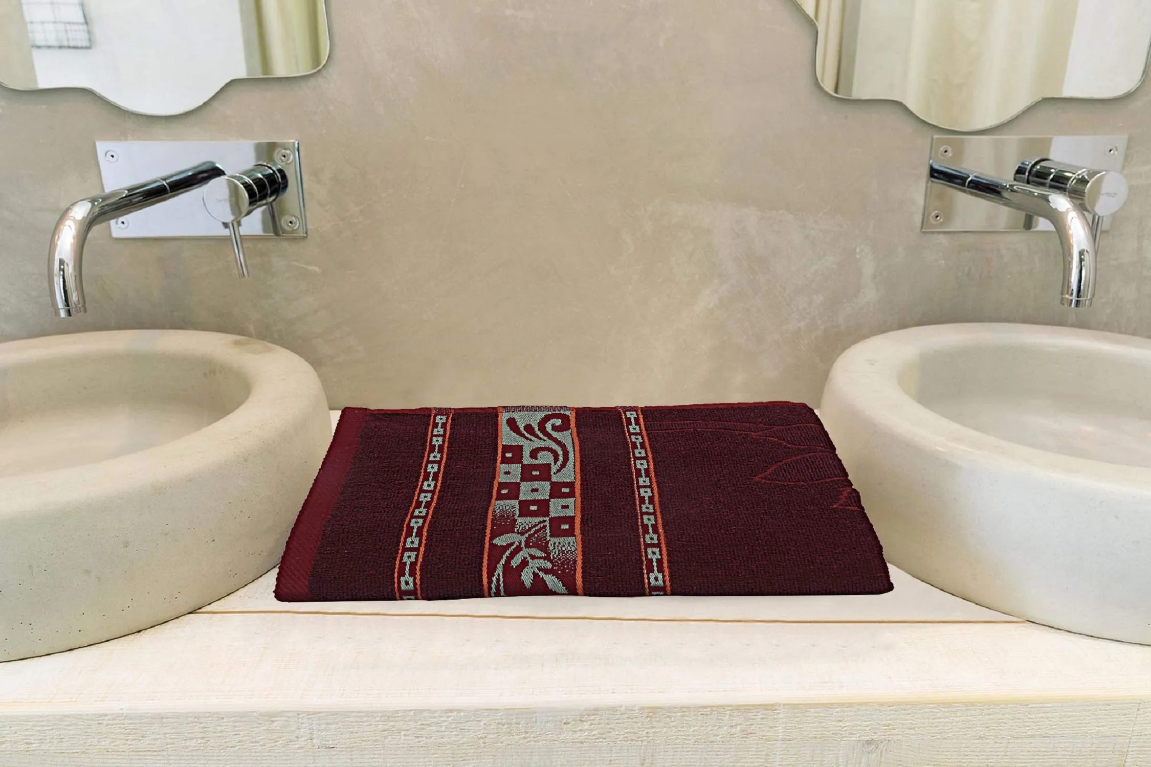 Kuber Industries 100% Cotton Bath Towel 27" x54? (Maroon) -CTKTC28904