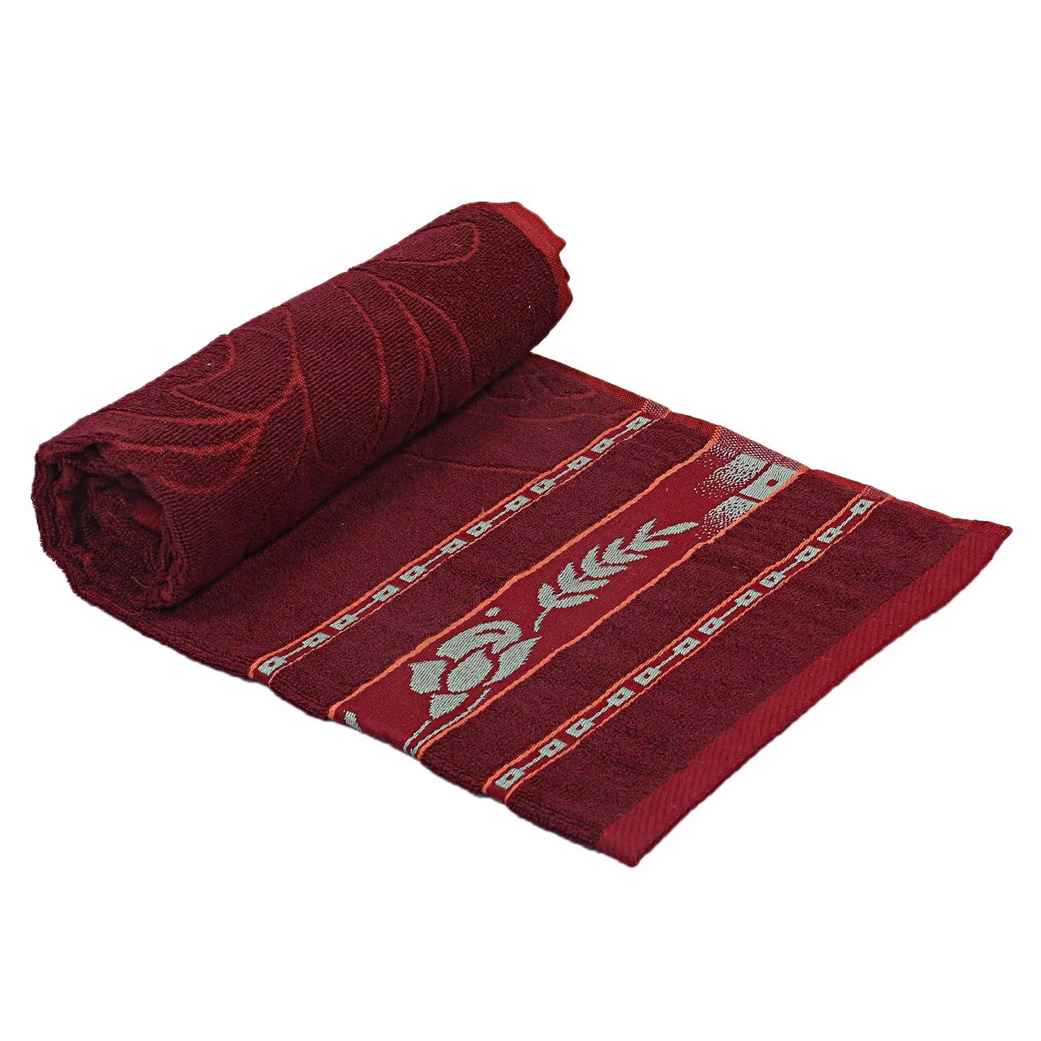 Kuber Industries 100% Cotton Bath Towel 27" x54? (Maroon) -CTKTC28904