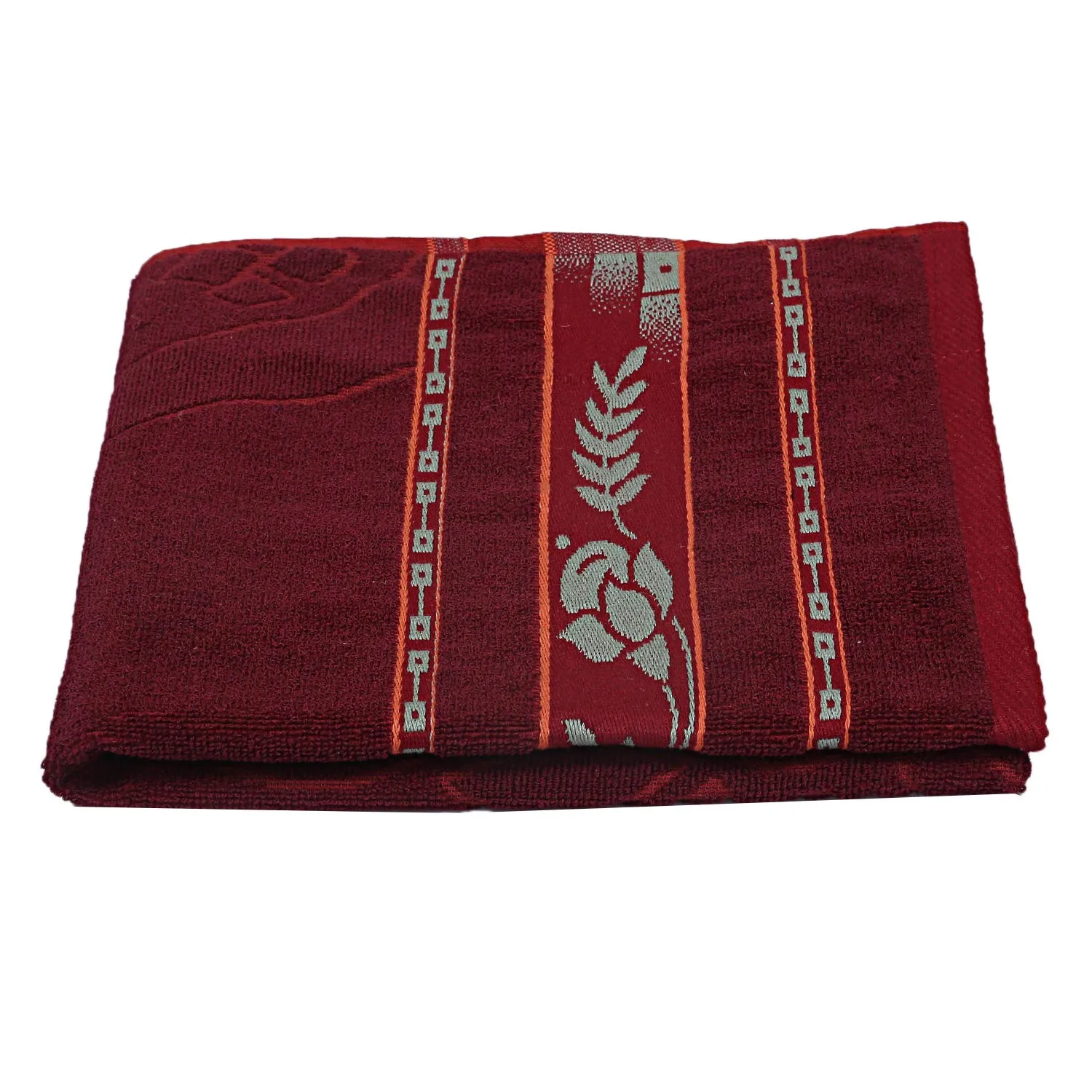 Kuber Industries 100% Cotton Bath Towel 27" x54? (Maroon) -CTKTC28904