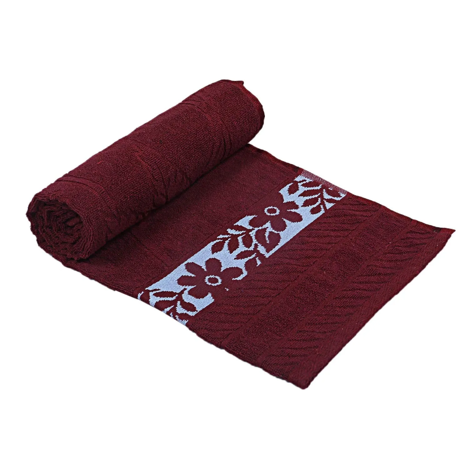 Kuber Industries 100% Cotton Bath Towel 27" x54” (Maroon) -CTKTC8910