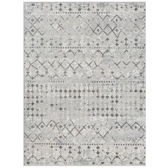 Large Modern Moroccan Global Print Woven Area Rug 8x10'