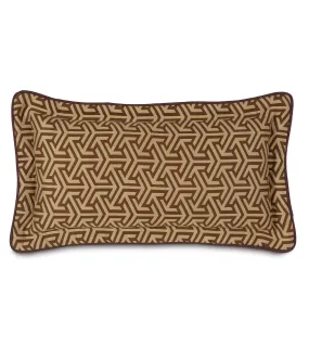 Le Monde Earth Graphic Lumbar Pillow Cover 11x21