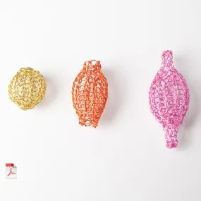 Learn to crochet wire beads , PDF Pattern