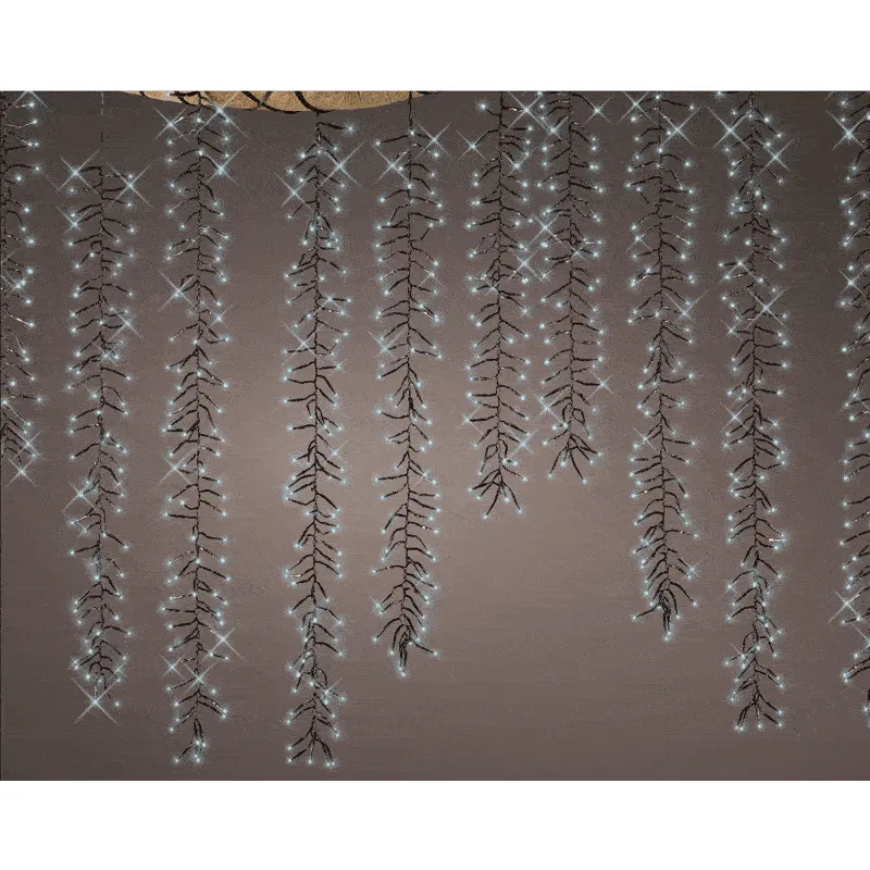 LED Tree Cascade Cluster Cool White - 18x Drop Cascades