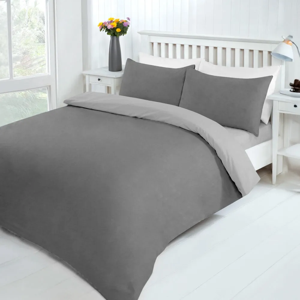 Lewis's Supersoft Reversible Bed in a Bag - Charcoal / Grey