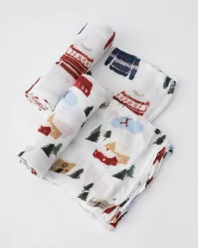 Little Unicorn Sweater Soiree Deluxe Swaddle Blanket Set