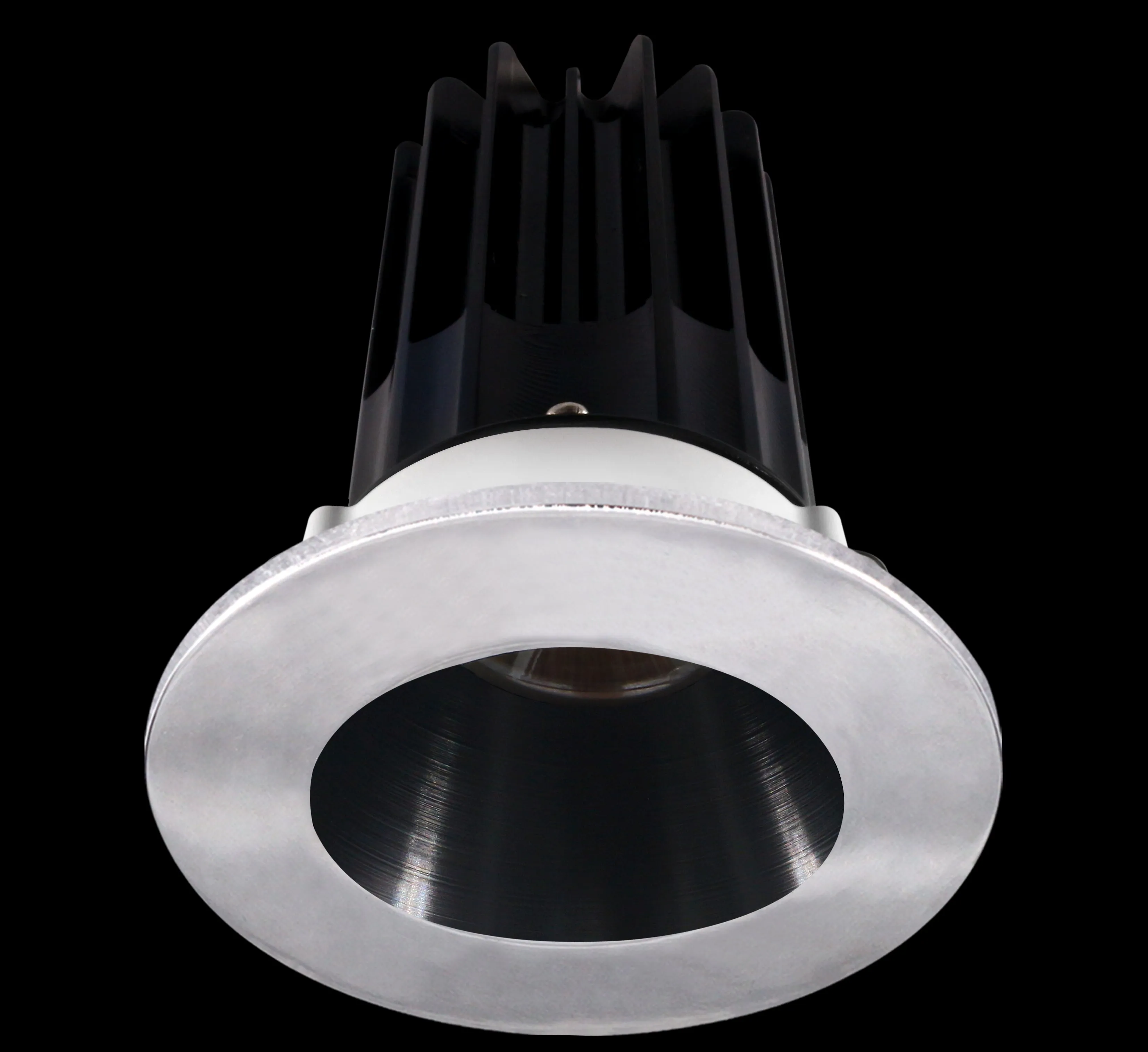 Lotus LED-2-S15W-5CCT-2RRBK-2RTCH-24D 2 Inch Round Recessed LED 15 Watt Designer Series - 5CCT Selectable - 1000 Lumen - 24 Degree Beam Spread - Black Reflector - Chrome Trim