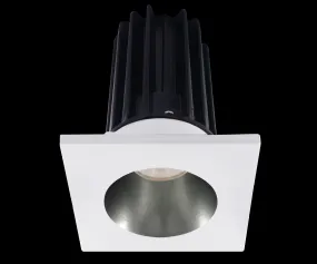 Lotus LED-2-S15W-5CCT-2RRCH-2STWH-24D 2 Inch Square Recessed LED 15 Watt Designer Series - 5CCT Selectable - 1000 Lumen - 24 Degree Beam Spread - Chrome Reflector - White Trim