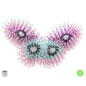 M size Wire Crochet Butterfly pattern - How to crochet a butterfly - jewelry making