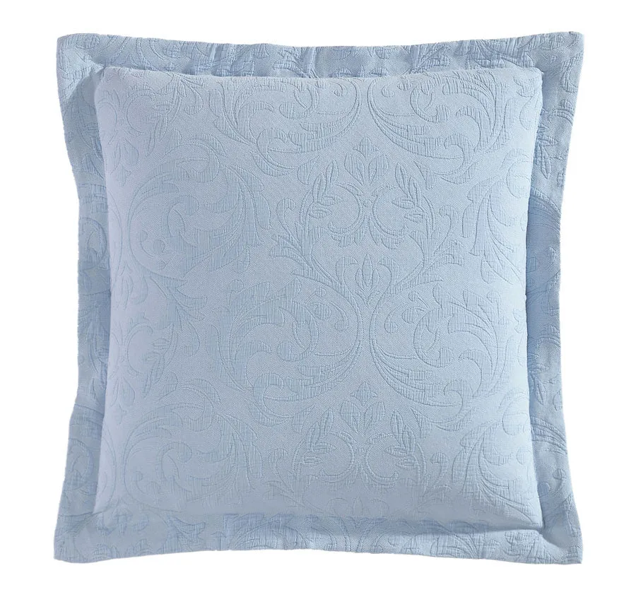 Marbella European Pillowcase Blue