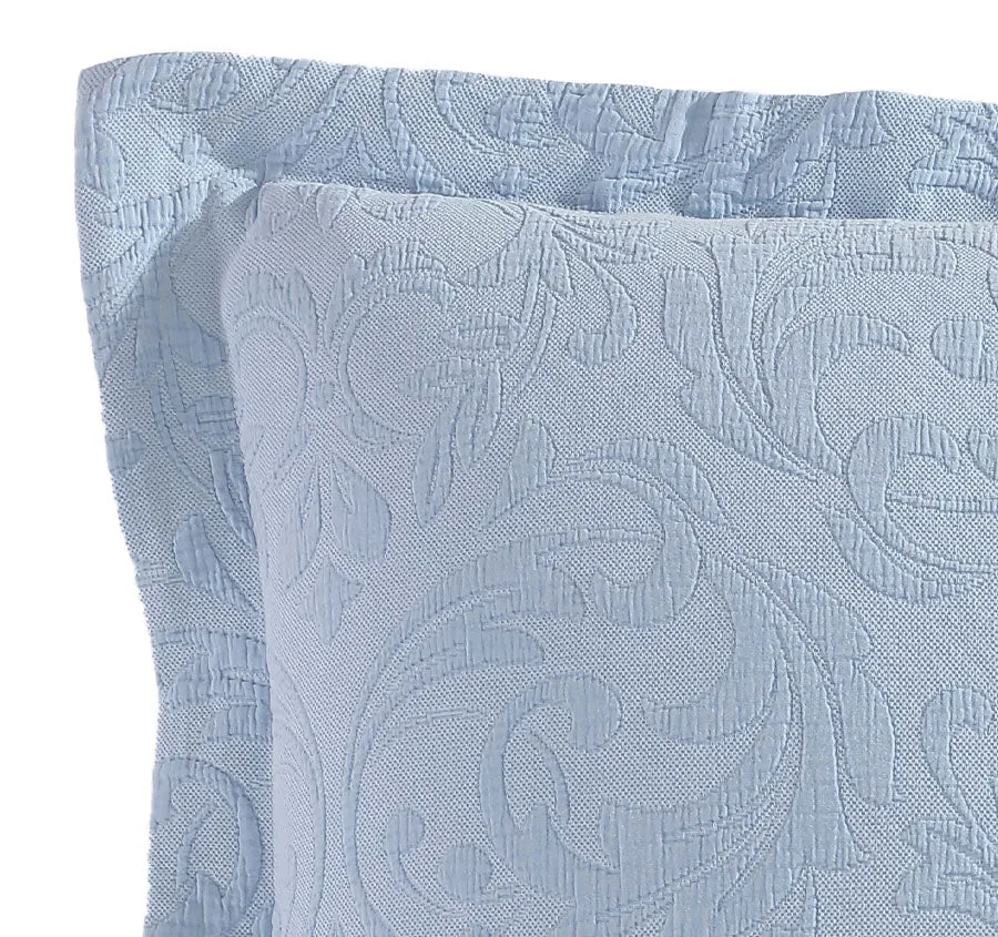 Marbella European Pillowcase Blue