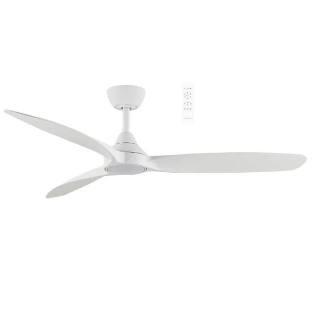 Martec Seaforth DC 1320mm Ceiling Fan with LED Light Matt White