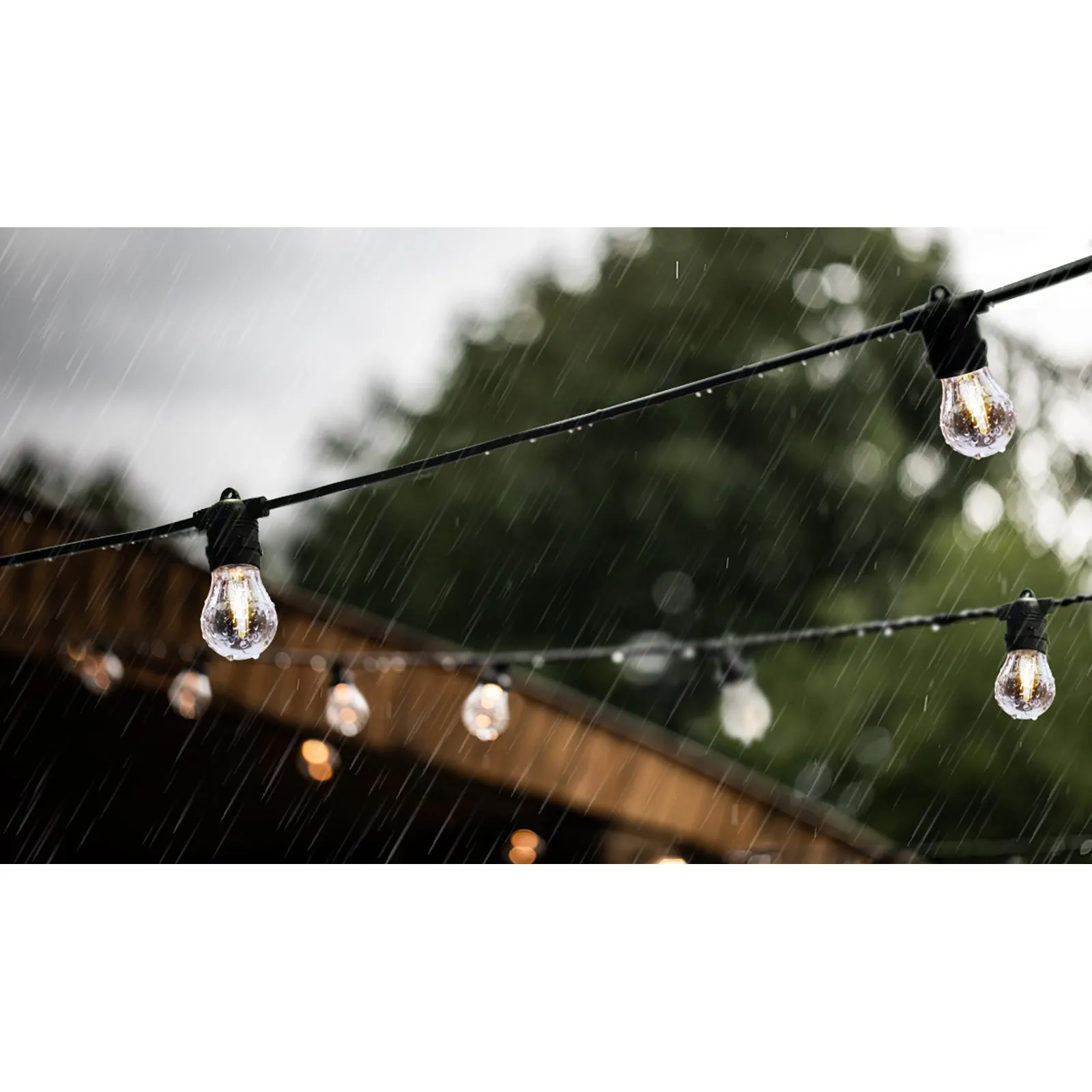 Mazam 23M Festoon Lights LED String Light Waterproof Wedding Party Outdoor