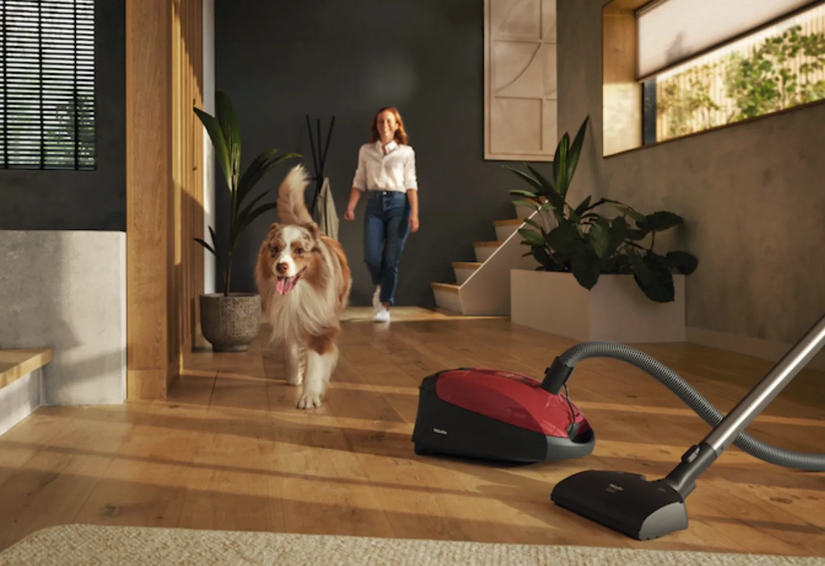 Miele Classic C1 Cat & Dog Vacuum Cleaner (Red)