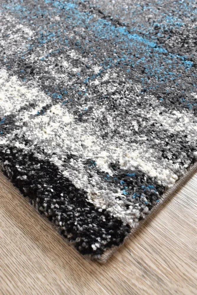 Millard 347 Light Grey Turquoise Rug by Austex