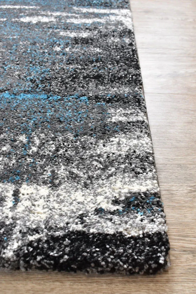 Millard 347 Light Grey Turquoise Rug by Austex