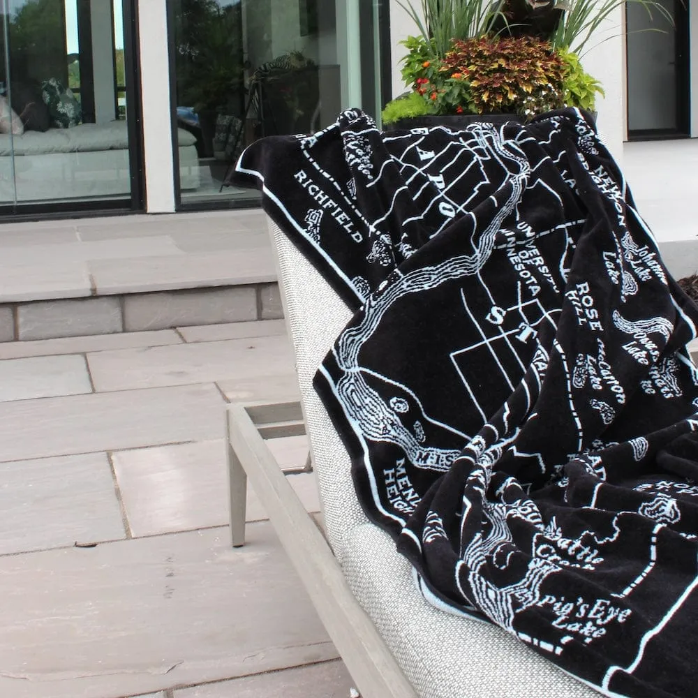 Minneapolis-Saint Paul Map Towel